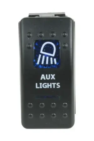 Superior Engineering Rocker Switch Aux Lights Blue Printed Lens Each Authentic