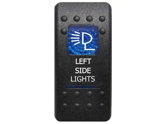 Superior Engineering Rocker Switch Left Side Lights Blue Printed Lens Each In Demand