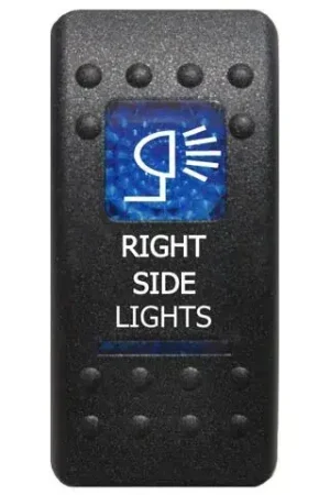Clearance Superior Engineering Rocker Switch Right Side Lights Blue Printed Lens Each