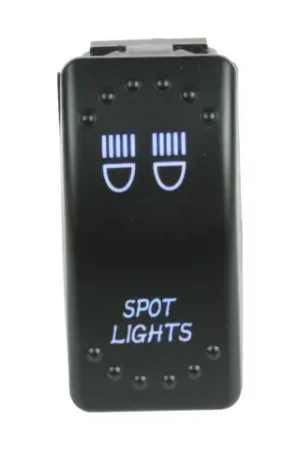 Budget Superior Engineering Rocker Switch Spot Lights Blue LED Each