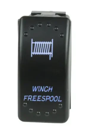 Superior Engineering Rocker Switch Winch Freespool Blue LED Each Factory Price