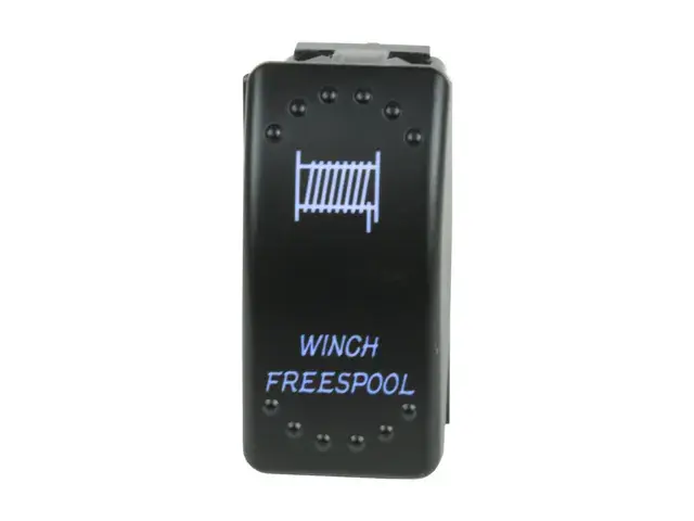 Superior Engineering Rocker Switch Winch Freespool Blue LED Each Factory Price