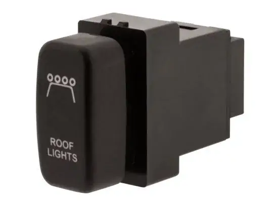 Same Day Shipping Hulk 4x4 Roof Light Push Button Switch - Amber (Pajero/Triton 02-15)
