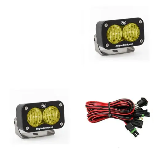 In Demand Baja Designs S2 Sport Wide Cornering Pattern Pair LED Work Light - Amber