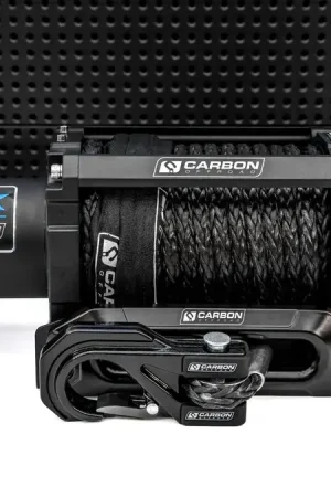 Carbon Offroad Scout Pro - 20000lb Extreme Duty Truck Winch - Black Free Delivery