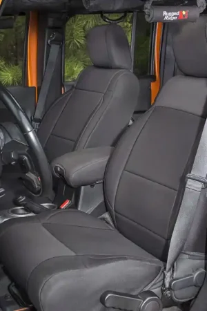 Fast Shipping Rugged Ridge Seat Cover Kit Black 11-18 Jeep Wrangler JK 4dr