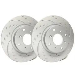 Time-Limited SP Performance Diamond Slotted Brake Rotors - Rear